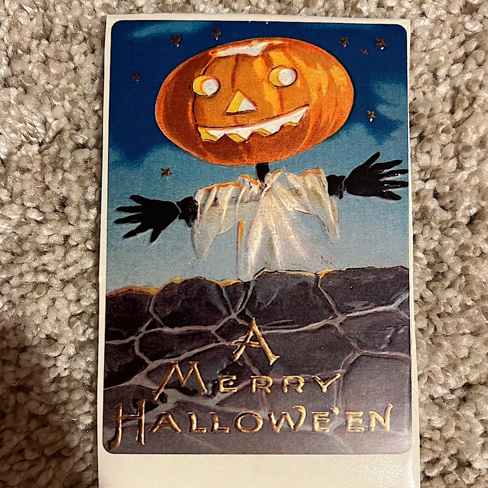 6/$12 🎃 Vintage Halloween Postcard Sticker
